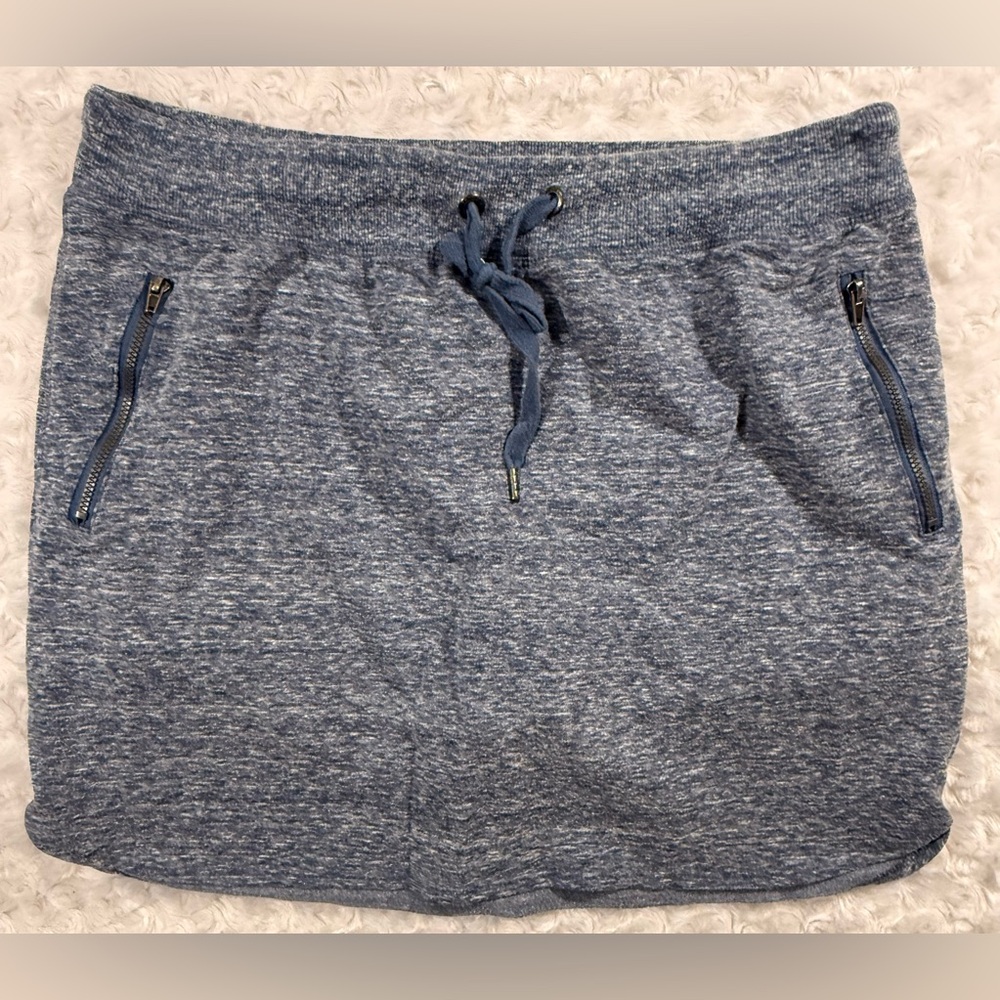 GreenTea Women’s Size XL Navy Sporty Mini Drawstring Skort Skirt